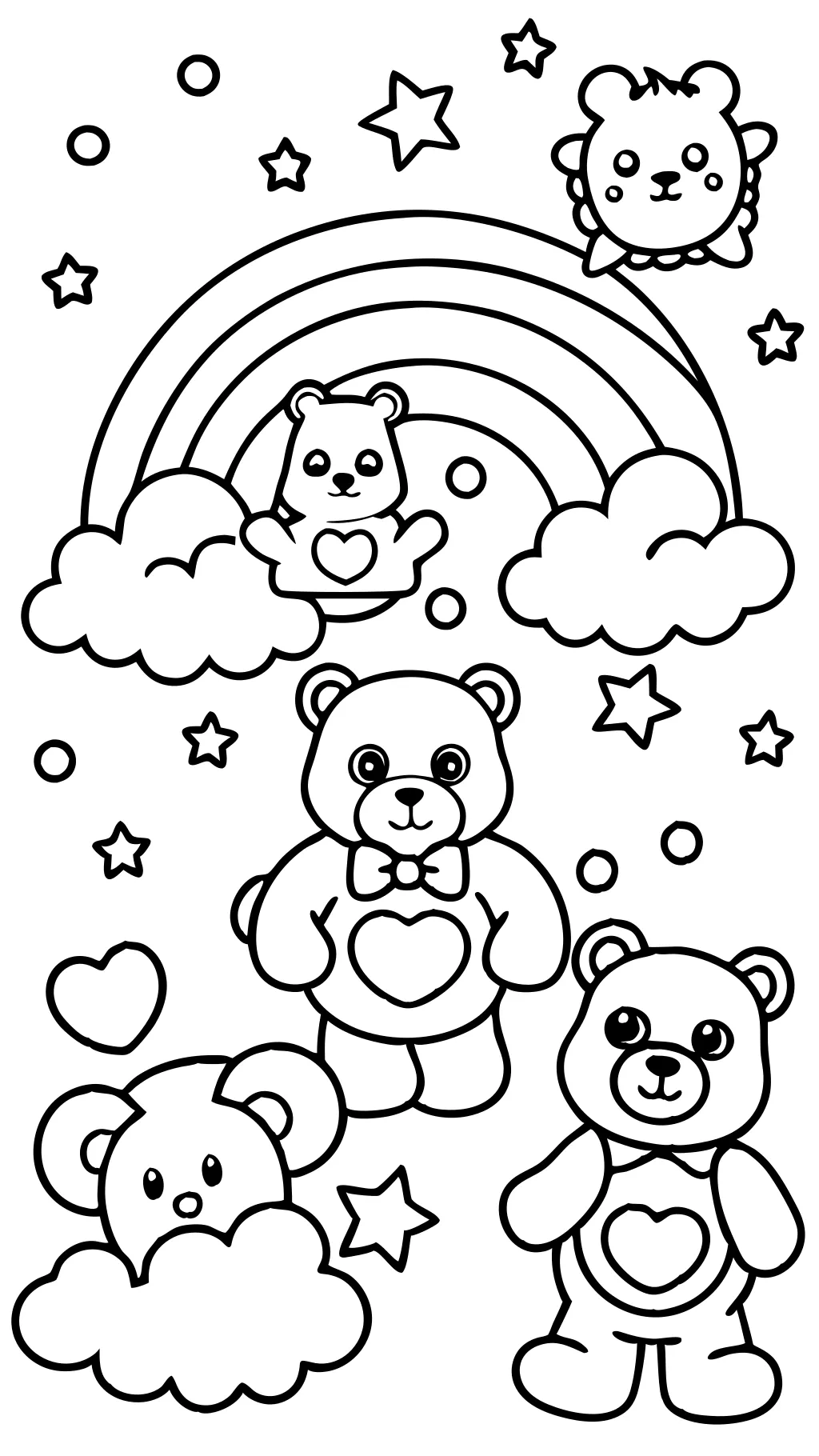 free coloring pages care bears